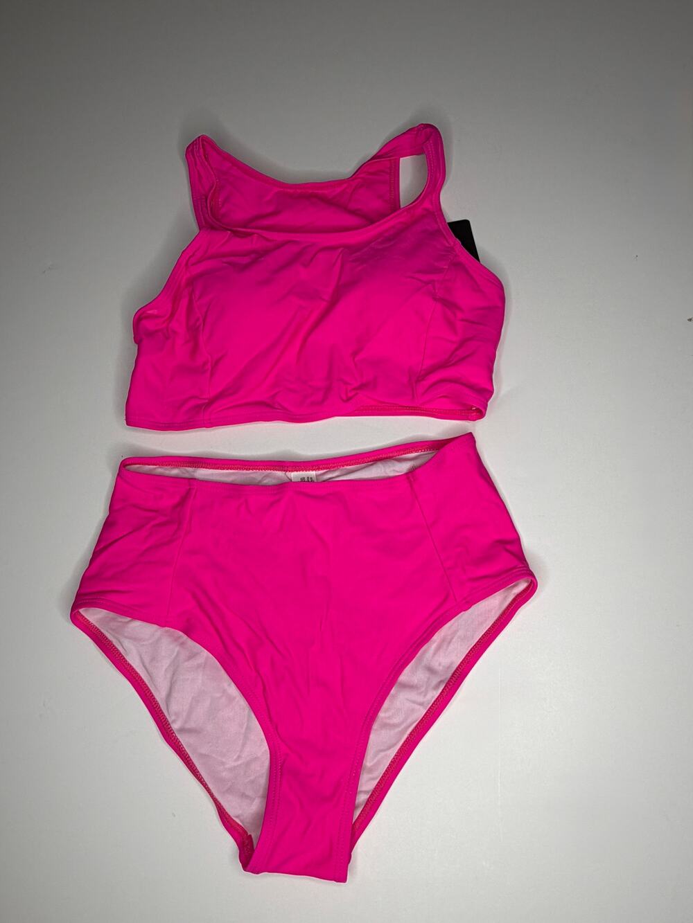 Tempt Me Neon Pink Two Piece Swimsuit New S